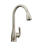 Moen Spot Resist&trade; Stainless 1.5 gpm 1-Hole Kitchen Sink Faucet with Single Lever Handle and High Arc and Pull Down Spout 