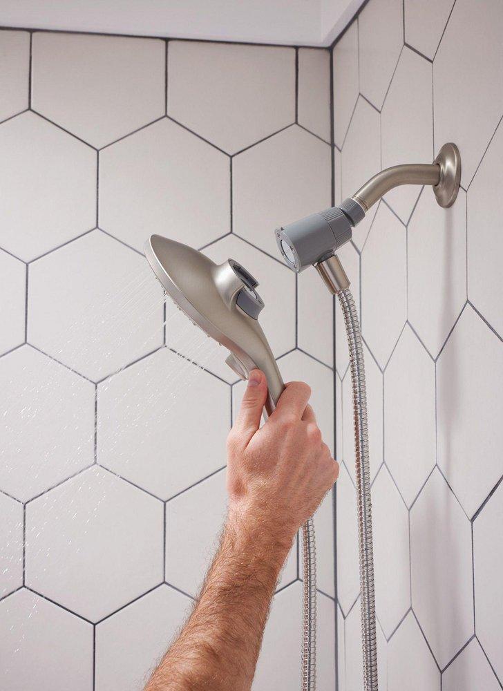 Moen Spot Resist&trade; Brushed Nickel 1.75 gpm 6-function Combination Hand Shower Faucet 