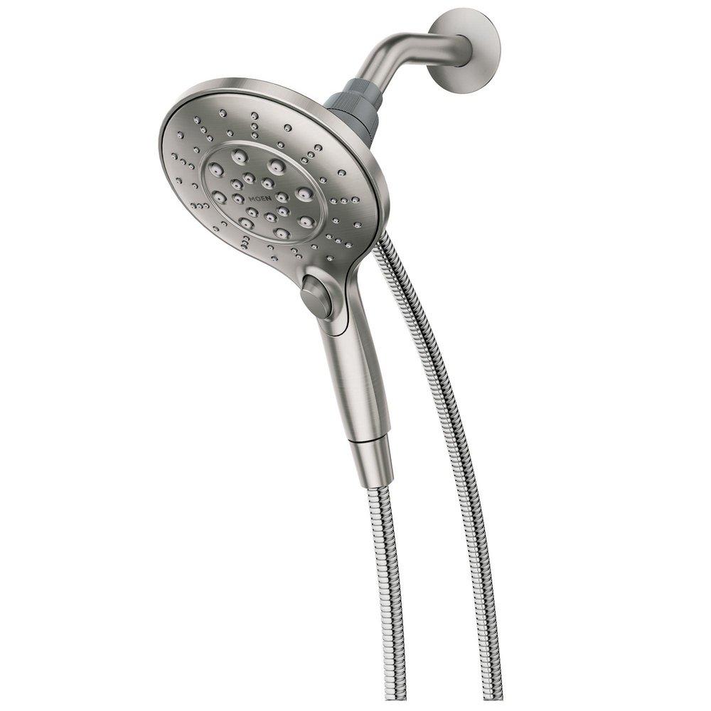 Moen Spot Resist&trade; Brushed Nickel 1.75 gpm 6-function Combination Hand Shower Faucet 