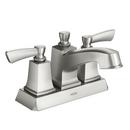 Moen Spot Resist Brushed Nickel Two Handle Centerset Bathroom Sink Faucet 