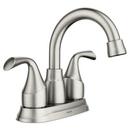 Moen Spot Resist&trade; Brushed Nickel Two Handle Centerset/Minispread Bathroom Sink Faucet 