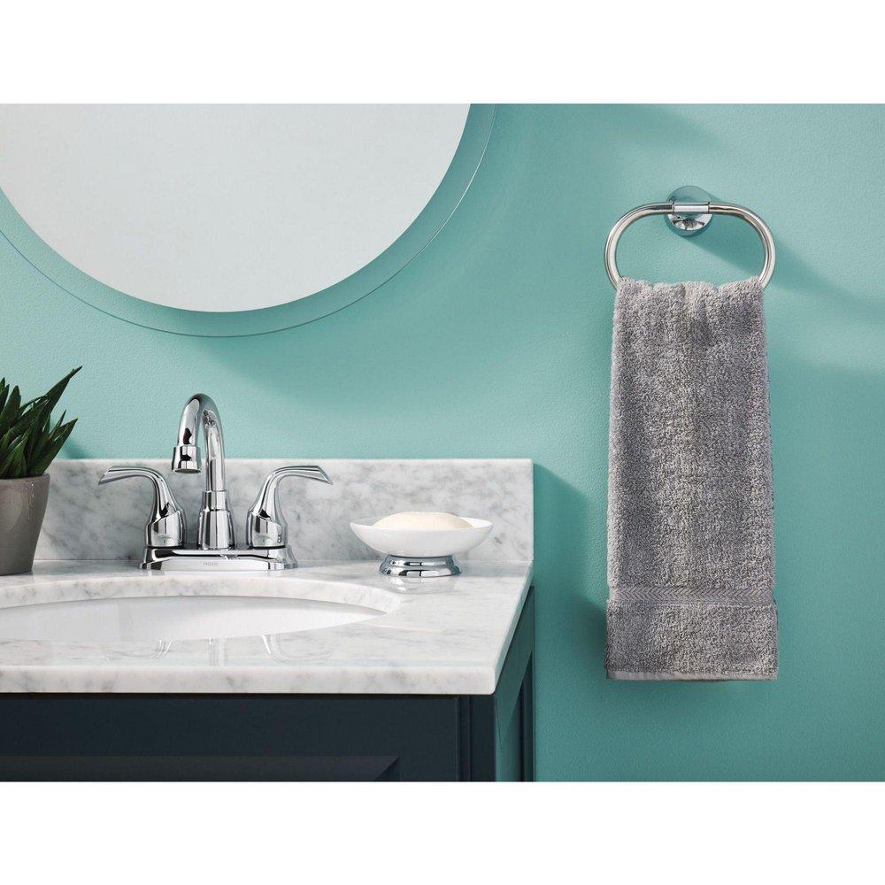 Moen Chrome Two Handle Centerset/Minispread Bathroom Sink Faucet 