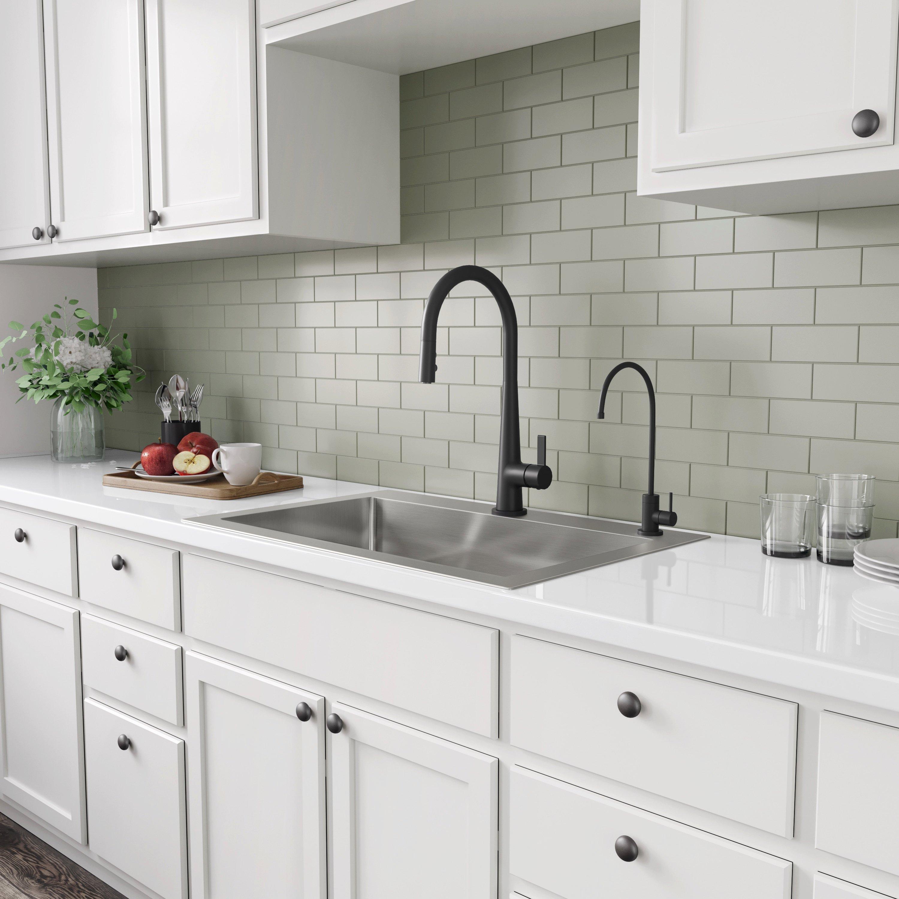 PROFLO&reg; Stainless Steel 33 x 22 in. Single Bowl Dual Mount Kitchen Sink in Stainless Steel 
