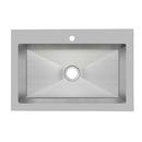 33 in. Dual Mount Stainless Steel Single Bowl Kitchen Sink 