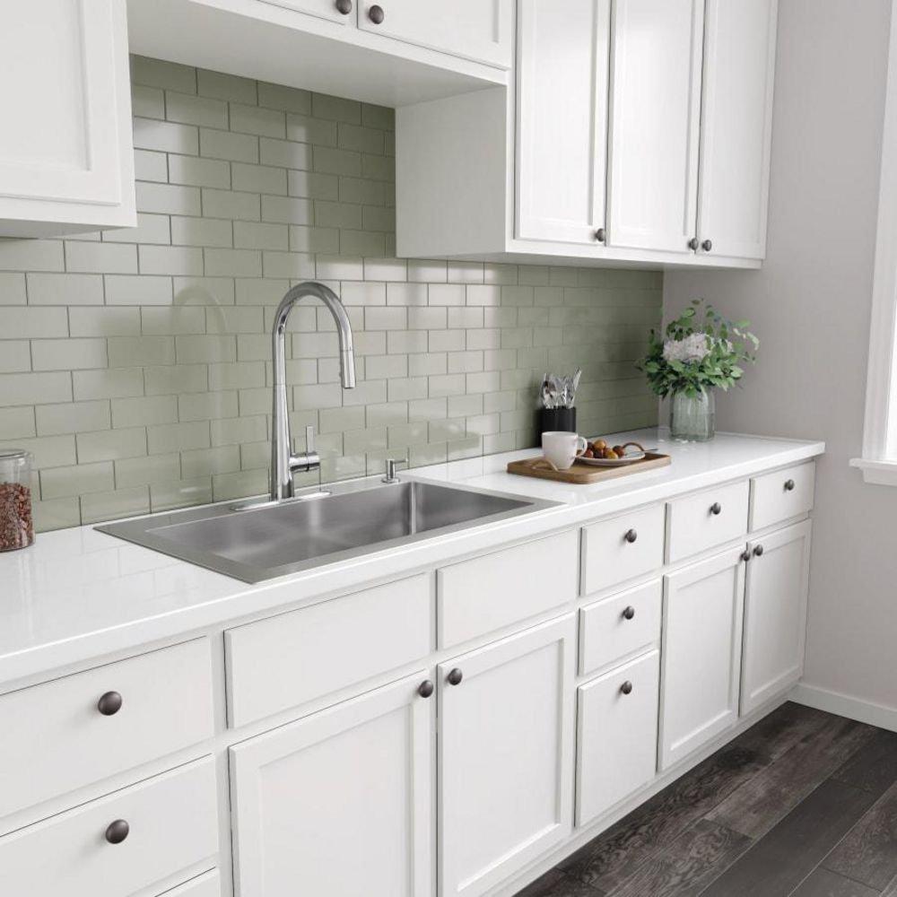 33 in. Dual Mount Stainless Steel Single Bowl Kitchen Sink 