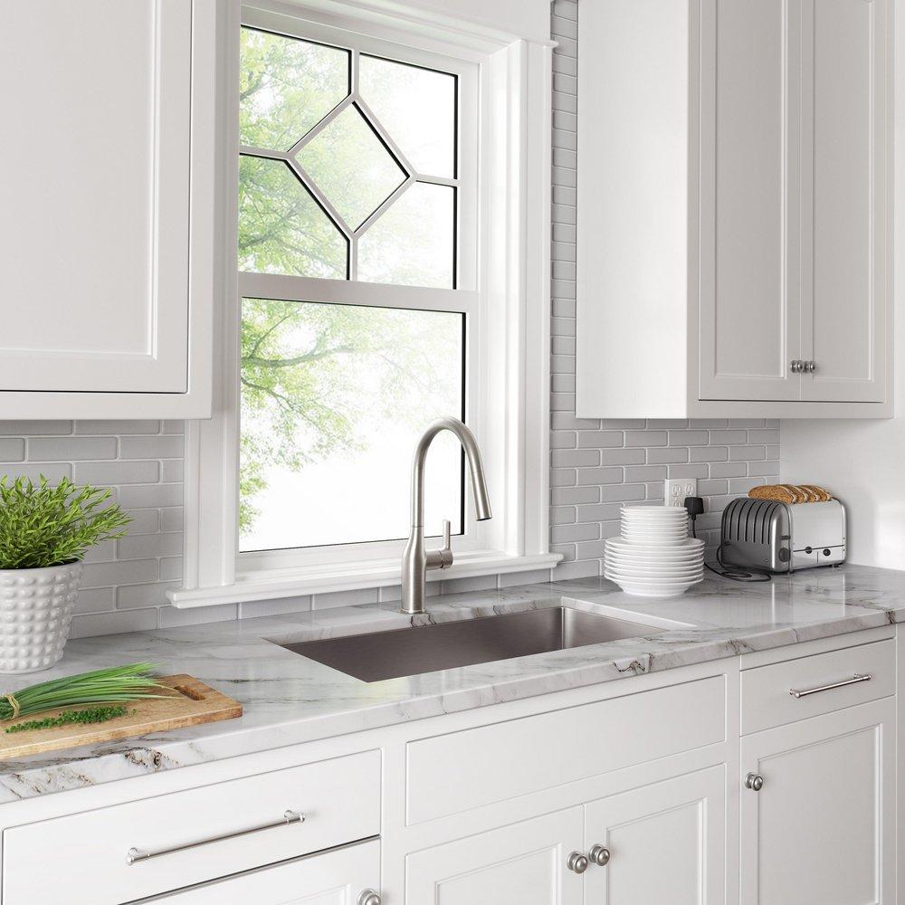 PROFLO&reg; Stainless Steel 33 x 22 in. Stainless Steel Single Bowl Dual-Mount Kitchen Sink 