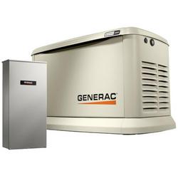 22kW Air-Cooled Standby Generator with Wi-Fi and Transfer Switch