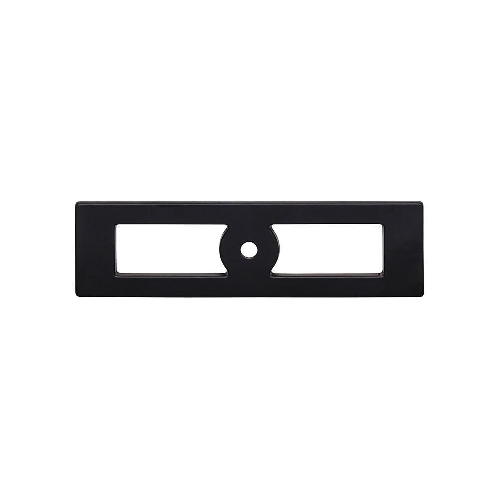 Top Knobs Flat Black 4-9/32 x 1-3/16 in. Zinc Alloy Backplate 