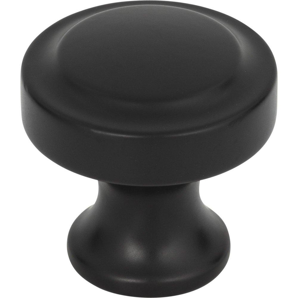 Atlas Homewares Matte Black 1-1/4 x 1-1/4 in. Zinc Alloy Knob 