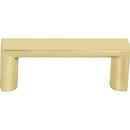 2-1/8 x 3/8 in. Zinc Alloy Square Handle in French Gold