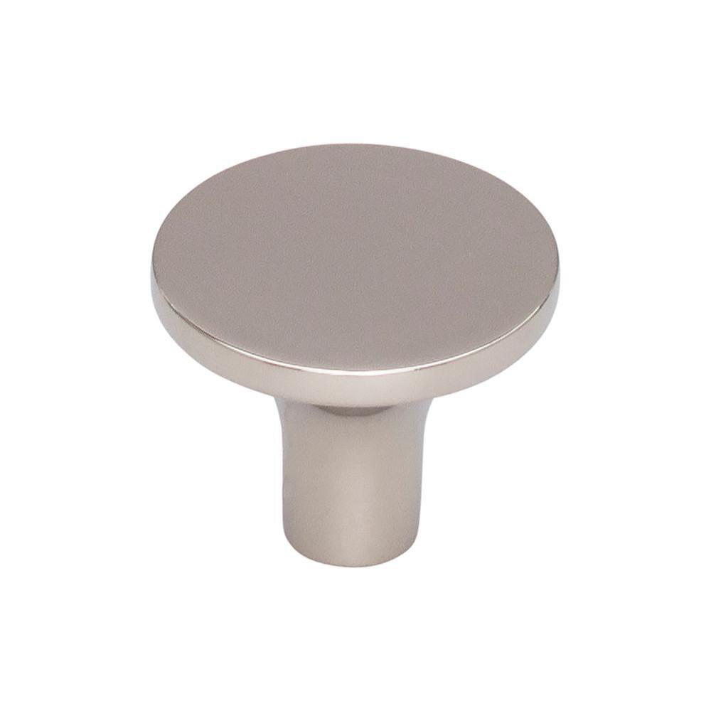 Top Knobs Polished Nickel 1-1/4 x 1-1/4 in. Zinc Alloy Knob 