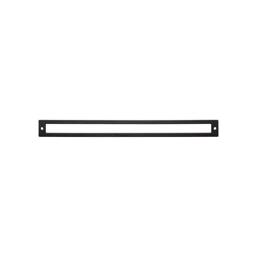 Top Knobs Flat Black 1-3/16 in. Zinc Alloy Backplate 