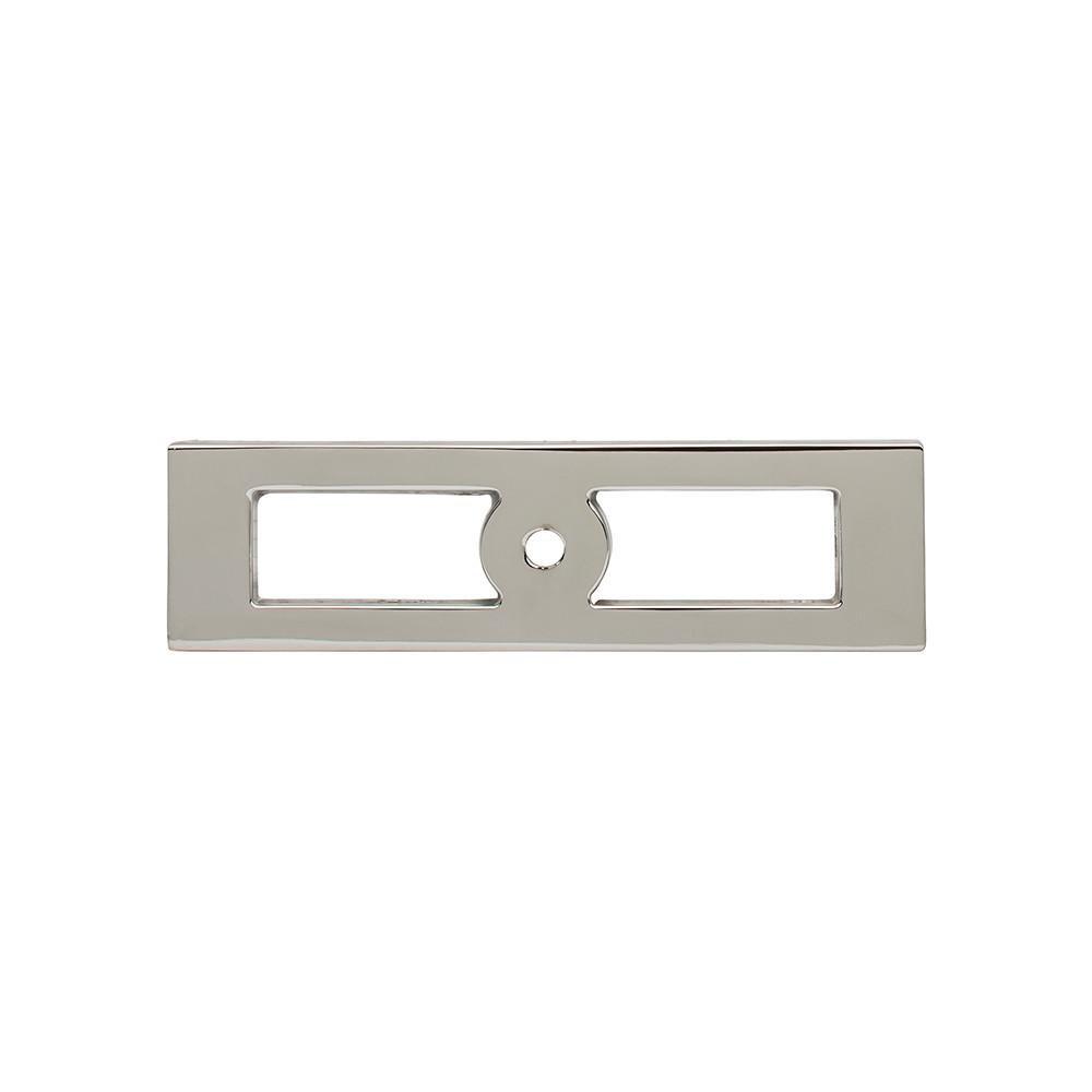 Top Knobs Polished Nickel 4-9/32 x 1-3/16 in. Zinc Alloy Backplate 