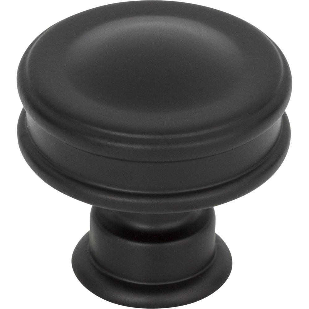 Atlas Homewares Matte Black 1-1/4 x 1-1/4 in. Zinc Alloy Knob 