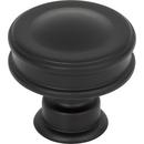 Atlas Homewares Matte Black 1-1/4 x 1-1/4 in. Zinc Alloy Knob 
