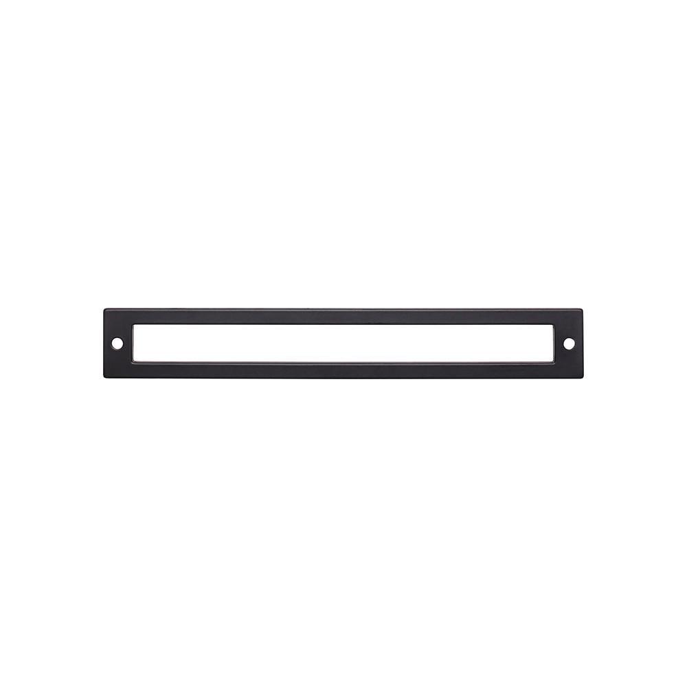 Top Knobs Flat Black 8-1/16 x 1-3/16 in. Zinc Alloy Backplate 