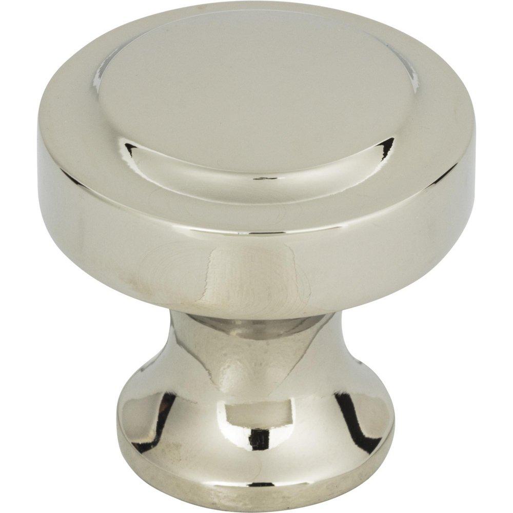 Atlas Homewares Polished Nickel 1-1/4 x 1-1/4 in. Zinc Alloy Knob 