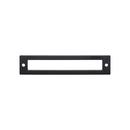 Top Knobs Flat Black Zinc Alloy Rectangular Hollin Backplate 