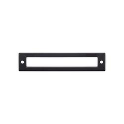 Zinc Alloy Rectangular Hollin Backplate in Flat Black