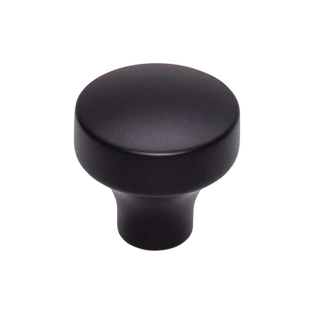 Top Knobs Flat Black 1-1/4 in. Zinc Alloy Cabinet Knob 