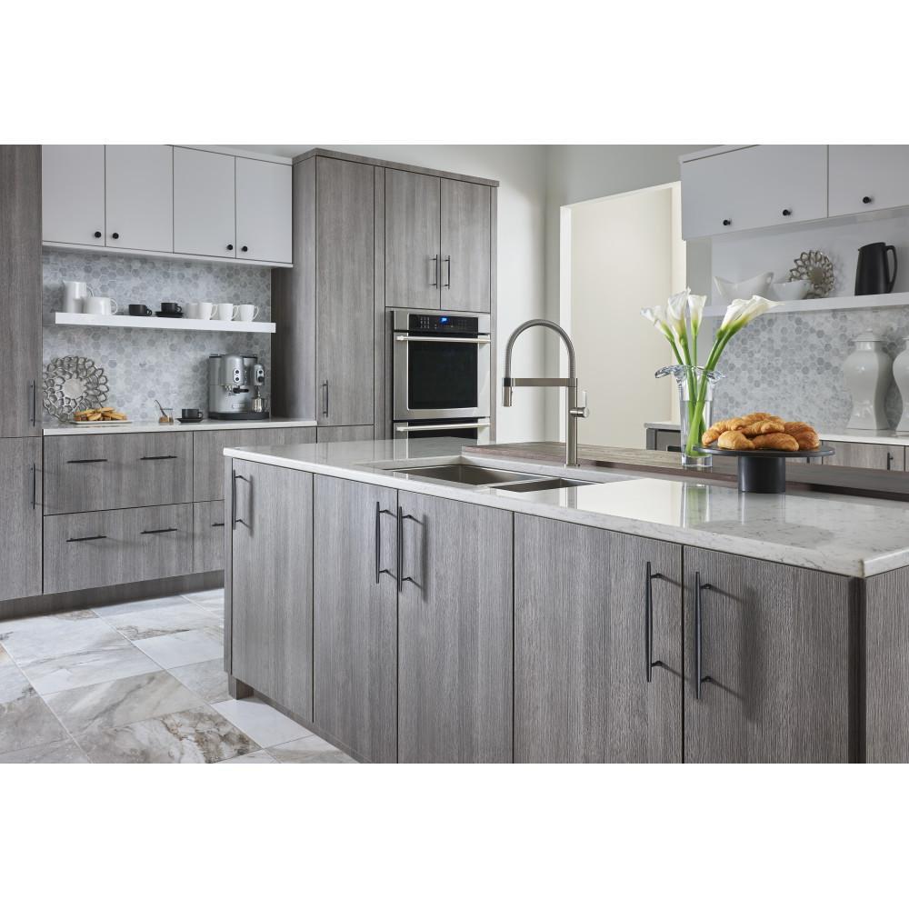 Top Knobs Brushed Satin Nickel 8-1/2 x 17/32 in. Zinc Alloy Pull 