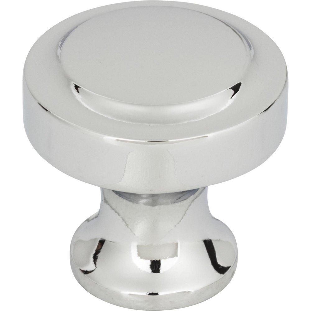 Atlas Homewares Polished Chrome Zinc Alloy Round Knob 
