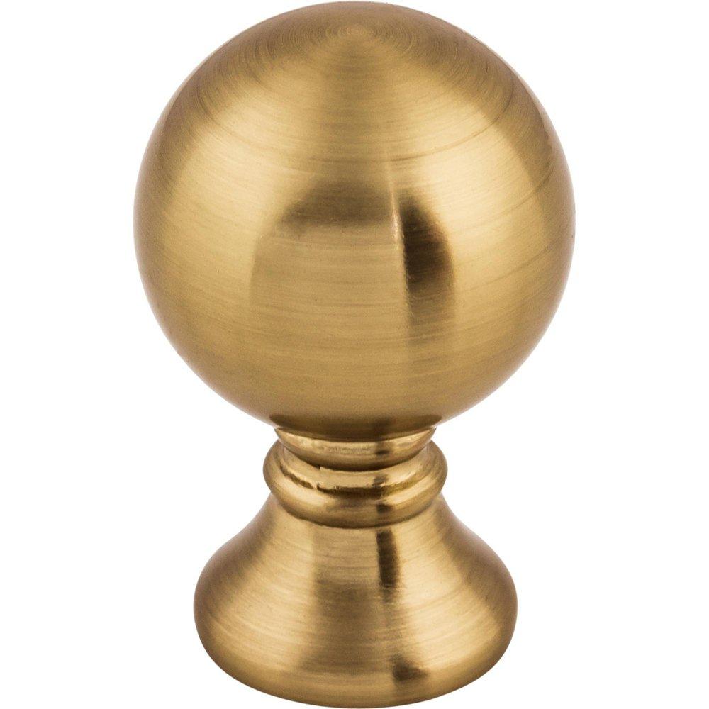 Top Knobs Honey Bronze Zinc Alloy Round Kara Knob 