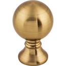 Top Knobs Honey Bronze Zinc Alloy Round Kara Knob 