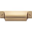 Top Knobs Honey Bronze 4-1/4 x 1 in. Zinc Alloy Cup Pull 