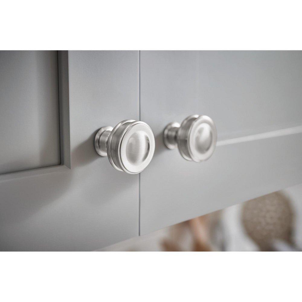 Atlas Homewares Brushed Nickel 1-1/4 x 1-1/4 in. Zinc Alloy Knob 