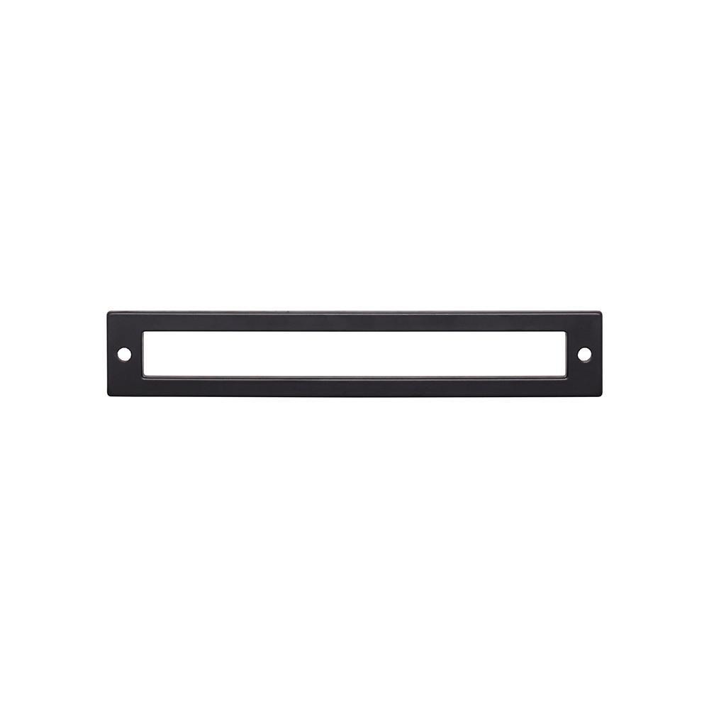 Top Knobs Flat Black 6-3/4 x 1-3/16 in. Zinc Alloy Backplate 