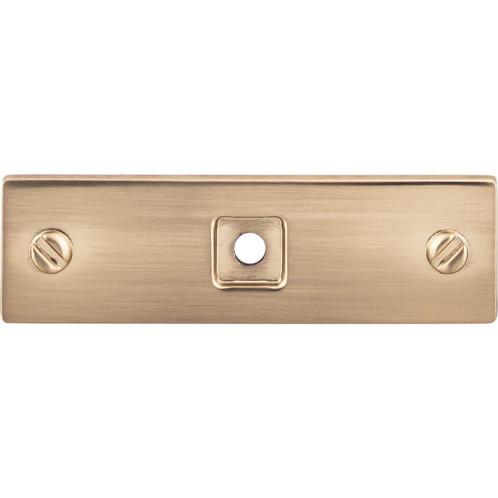 Top Knobs Honey Bronze 3 x 7/8 in. Zinc Alloy Backplate 