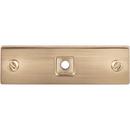 Top Knobs Honey Bronze 3 x 7/8 in. Zinc Alloy Backplate 