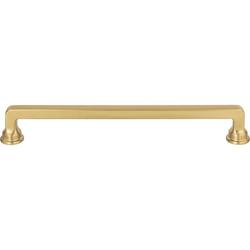 8-3/8 x 13/32 in. Zinc Alloy D-handle Pull in Warm Brass