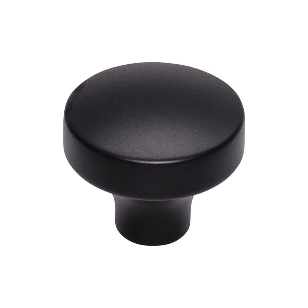 Top Knobs Flat Black 1-1/2 x 1-1/2 in. Zinc Alloy Knob 