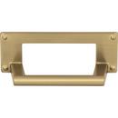 Atlas Homewares Warm Brass 4-5/16 x 15/8 in. Zinc Alloy Cup Pull 