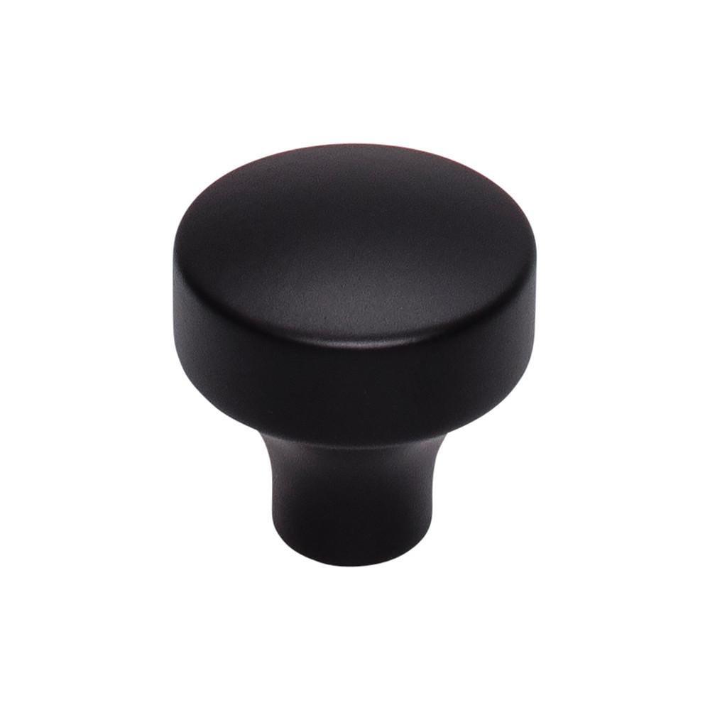 Top Knobs Flat Black 1-1/8 in. Zinc Alloy Cabinet Knob 