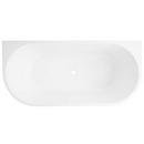 Signature Hardware White 59 x 31-1/2 in. Freestanding Bathtub with Center Drain 