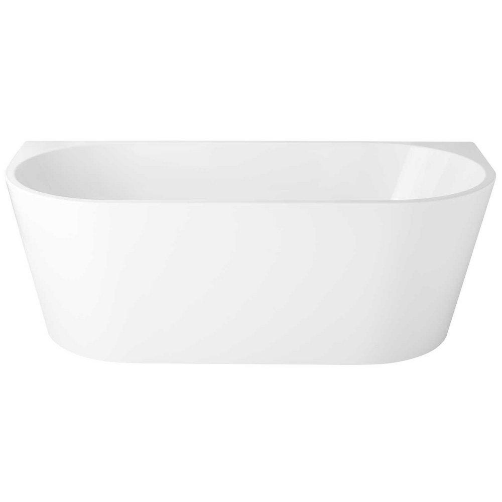 Signature Hardware White 59 x 31-1/2 in. Freestanding Bathtub with Center Drain 