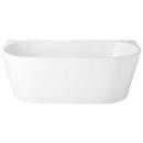 Signature Hardware White 59 x 31-1/2 in. Freestanding Bathtub with Center Drain 
