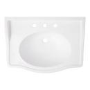 Signature Hardware White Pedestal Bathroom Sink 