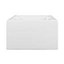 Signature Hardware White 39-1/4 x 18-1/2 in. Fireclay Double Bowl Farmhouse Kitchen Sink 