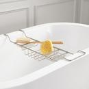 Signature Hardware Brushed Nickel Brass Tub Caddy 