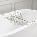 Signature Hardware Brushed Nickel Brass Tub Caddy 
