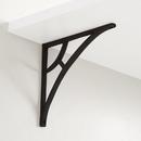 Signature Hardware Black Powder Coat 6-1/2 in. Iron Shelf Bracket 
