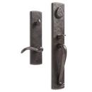 Signature Hardware Dark Bronze Bronze Rectangular Entrance Door Set with Lever Handle 