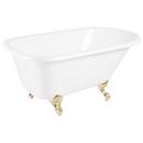 Signature Hardware White 54 x 30 in. Freestanding Bathtub End Drain 