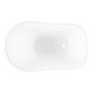 Signature Hardware White 52 x 30 in. Freestanding Bathtub End Drain 