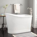 Signature Hardware White 52 x 30 in. Freestanding Bathtub End Drain 