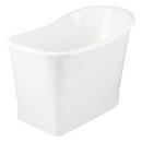 Signature Hardware White 52 x 30 in. Freestanding Bathtub End Drain 